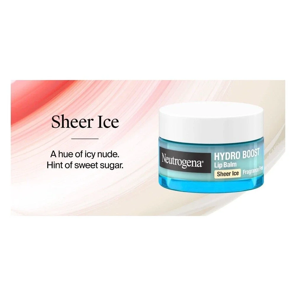 Neutrogena Hydro Boost Hyaluronic Acid Lip Balm Sheer Ice 0.5 oz (15g) NEW